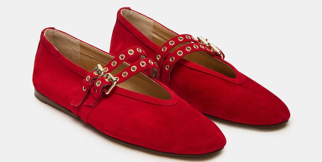 LYDIA RED SUEDE