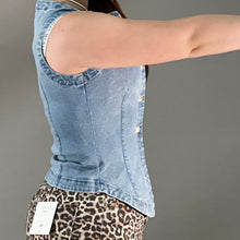 Load image into Gallery viewer, DENIM DIARIES VEST
