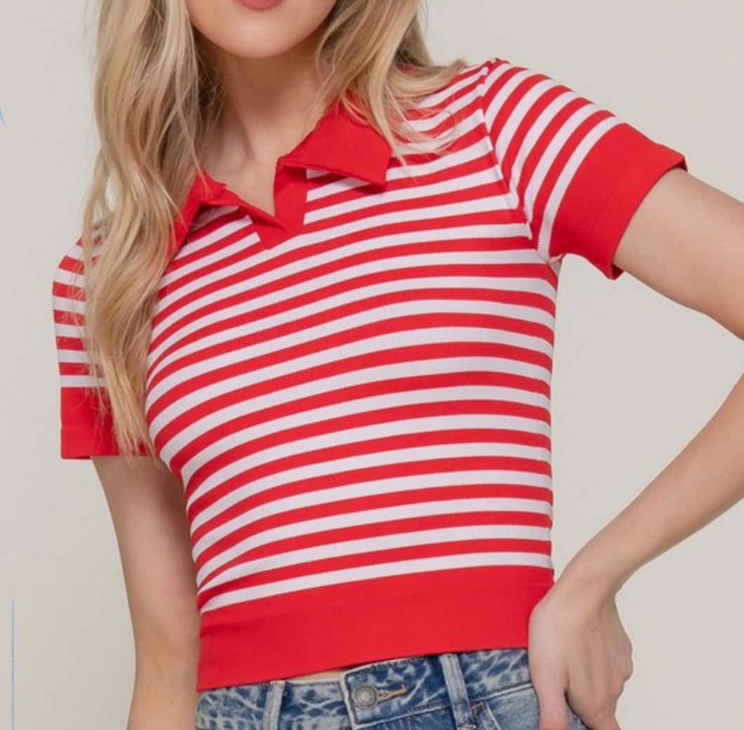 SO PREPPY POLO TOP